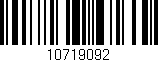 Código de barras (EAN, GTIN, SKU, ISBN): '10719092'