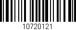 Código de barras (EAN, GTIN, SKU, ISBN): '10720121'