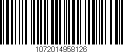 Código de barras (EAN, GTIN, SKU, ISBN): '1072014958126'