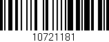 Código de barras (EAN, GTIN, SKU, ISBN): '10721181'