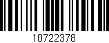 Código de barras (EAN, GTIN, SKU, ISBN): '10722378'