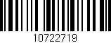 Código de barras (EAN, GTIN, SKU, ISBN): '10722719'