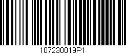 Código de barras (EAN, GTIN, SKU, ISBN): '107230019P1'