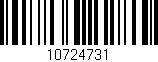 Código de barras (EAN, GTIN, SKU, ISBN): '10724731'