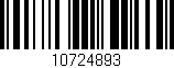 Código de barras (EAN, GTIN, SKU, ISBN): '10724893'