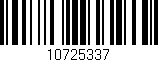 Código de barras (EAN, GTIN, SKU, ISBN): '10725337'