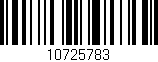 Código de barras (EAN, GTIN, SKU, ISBN): '10725783'
