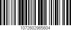 Código de barras (EAN, GTIN, SKU, ISBN): '1072602965604'