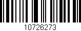 Código de barras (EAN, GTIN, SKU, ISBN): '10726273'