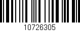 Código de barras (EAN, GTIN, SKU, ISBN): '10726305'