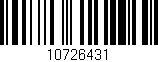 Código de barras (EAN, GTIN, SKU, ISBN): '10726431'