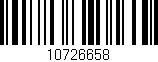 Código de barras (EAN, GTIN, SKU, ISBN): '10726658'