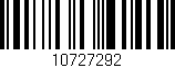 Código de barras (EAN, GTIN, SKU, ISBN): '10727292'