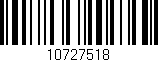 Código de barras (EAN, GTIN, SKU, ISBN): '10727518'