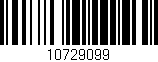 Código de barras (EAN, GTIN, SKU, ISBN): '10729099'