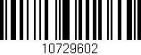 Código de barras (EAN, GTIN, SKU, ISBN): '10729602'