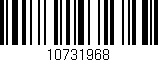 Código de barras (EAN, GTIN, SKU, ISBN): '10731968'