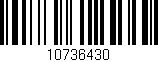 Código de barras (EAN, GTIN, SKU, ISBN): '10736430'