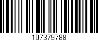 Código de barras (EAN, GTIN, SKU, ISBN): '107379788'