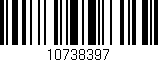 Código de barras (EAN, GTIN, SKU, ISBN): '10738397'