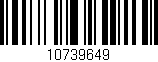 Código de barras (EAN, GTIN, SKU, ISBN): '10739649'