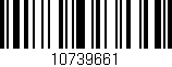 Código de barras (EAN, GTIN, SKU, ISBN): '10739661'