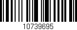 Código de barras (EAN, GTIN, SKU, ISBN): '10739695'