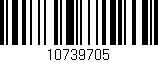 Código de barras (EAN, GTIN, SKU, ISBN): '10739705'