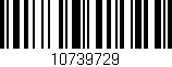 Código de barras (EAN, GTIN, SKU, ISBN): '10739729'