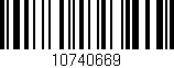 Código de barras (EAN, GTIN, SKU, ISBN): '10740669'
