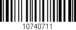 Código de barras (EAN, GTIN, SKU, ISBN): '10740711'