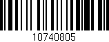 Código de barras (EAN, GTIN, SKU, ISBN): '10740805'