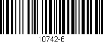 Código de barras (EAN, GTIN, SKU, ISBN): '10742-6'