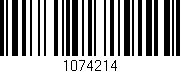 Código de barras (EAN, GTIN, SKU, ISBN): '1074214'