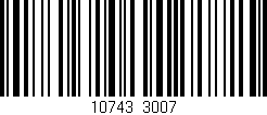 Código de barras (EAN, GTIN, SKU, ISBN): '10743/3007'