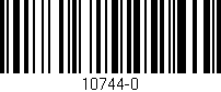 Código de barras (EAN, GTIN, SKU, ISBN): '10744-0'
