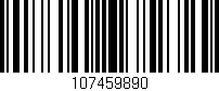 Código de barras (EAN, GTIN, SKU, ISBN): '107459890'