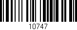 Código de barras (EAN, GTIN, SKU, ISBN): '10747'