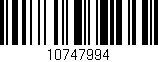 Código de barras (EAN, GTIN, SKU, ISBN): '10747994'