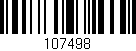 Código de barras (EAN, GTIN, SKU, ISBN): '107498'