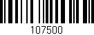 Código de barras (EAN, GTIN, SKU, ISBN): '107500'