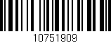 Código de barras (EAN, GTIN, SKU, ISBN): '10751909'