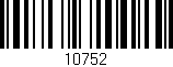 Código de barras (EAN, GTIN, SKU, ISBN): '10752'