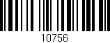 Código de barras (EAN, GTIN, SKU, ISBN): '10756'