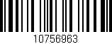 Código de barras (EAN, GTIN, SKU, ISBN): '10756963'