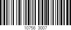 Código de barras (EAN, GTIN, SKU, ISBN): '10756/3007'