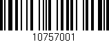 Código de barras (EAN, GTIN, SKU, ISBN): '10757001'