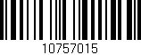 Código de barras (EAN, GTIN, SKU, ISBN): '10757015'