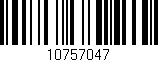 Código de barras (EAN, GTIN, SKU, ISBN): '10757047'