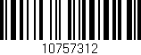 Código de barras (EAN, GTIN, SKU, ISBN): '10757312'